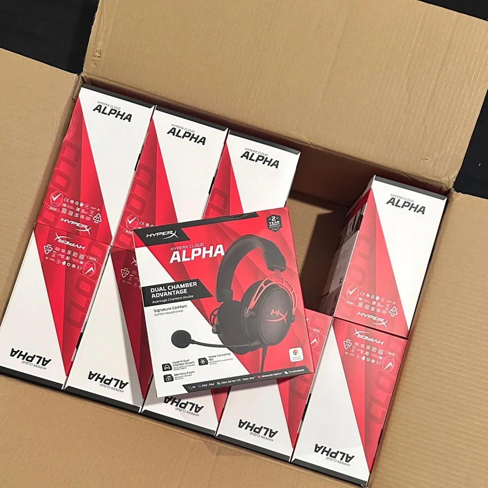 Hype Red Gaming Headset Box